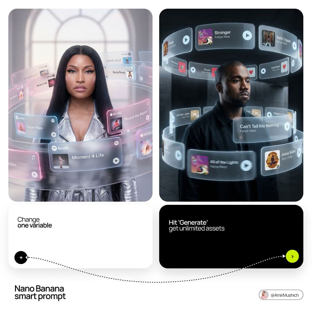 艺术家与环绕AR音乐界面