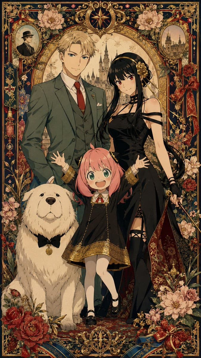 SPY x FAMILY Family Maximalist Anime Art