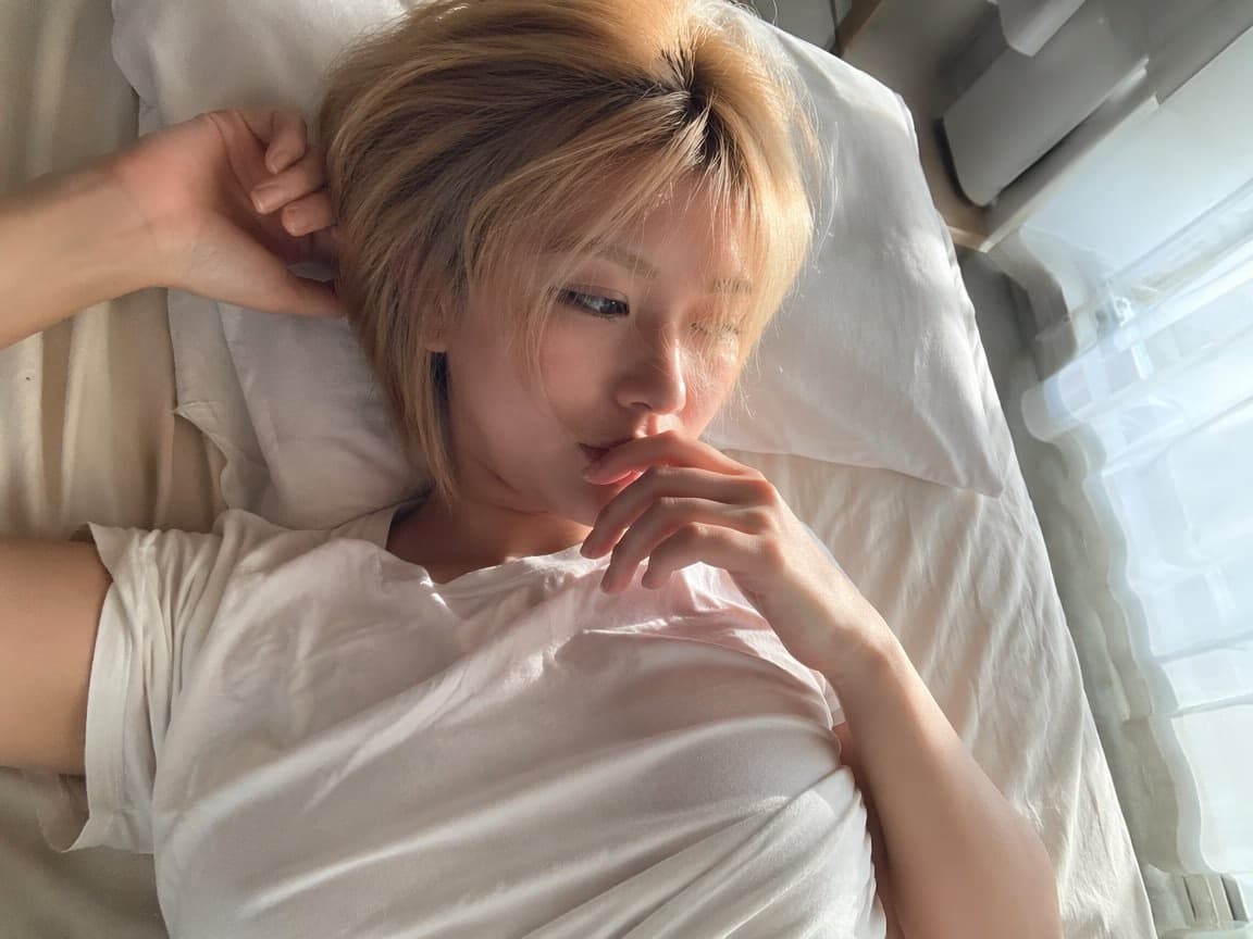 Morning Light, Candid Bedroom Portrait of Woman