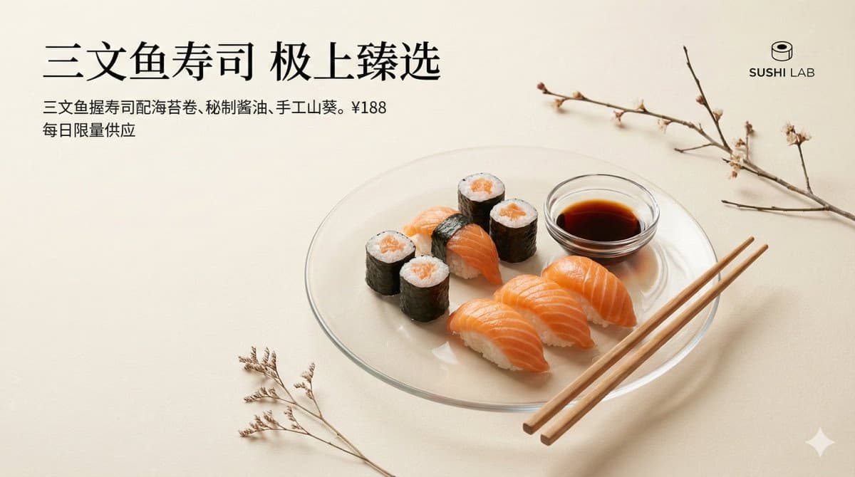 Tempura in Crystal Bowl, Elegant Food Photography