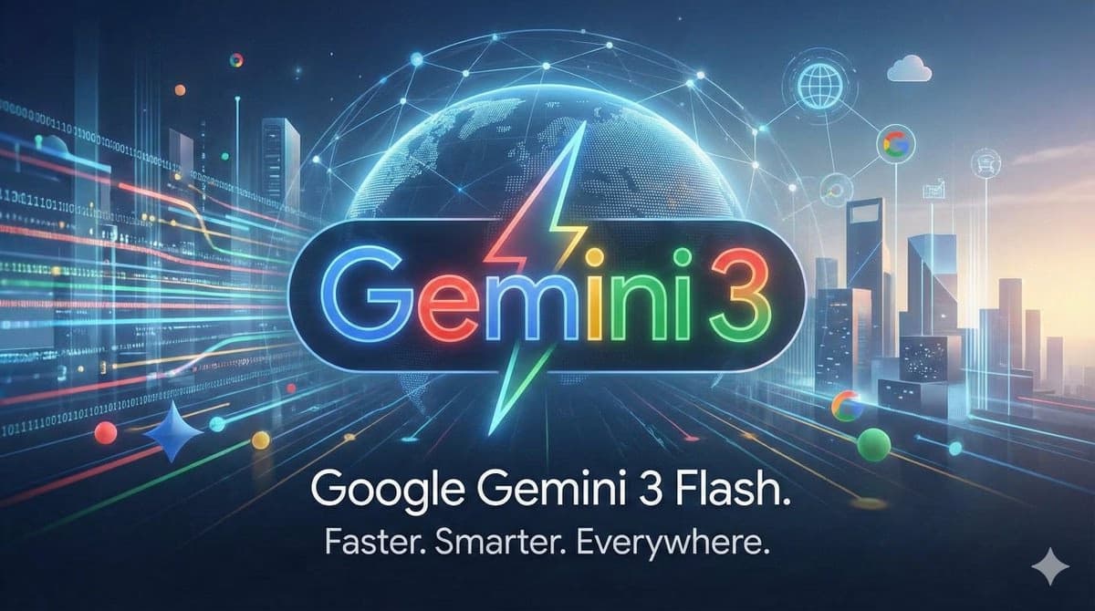 谷歌Gemini 3 Flash宣传图16:9