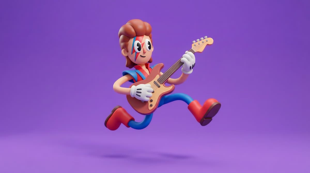 Stylized 3D Rubberhose Character
