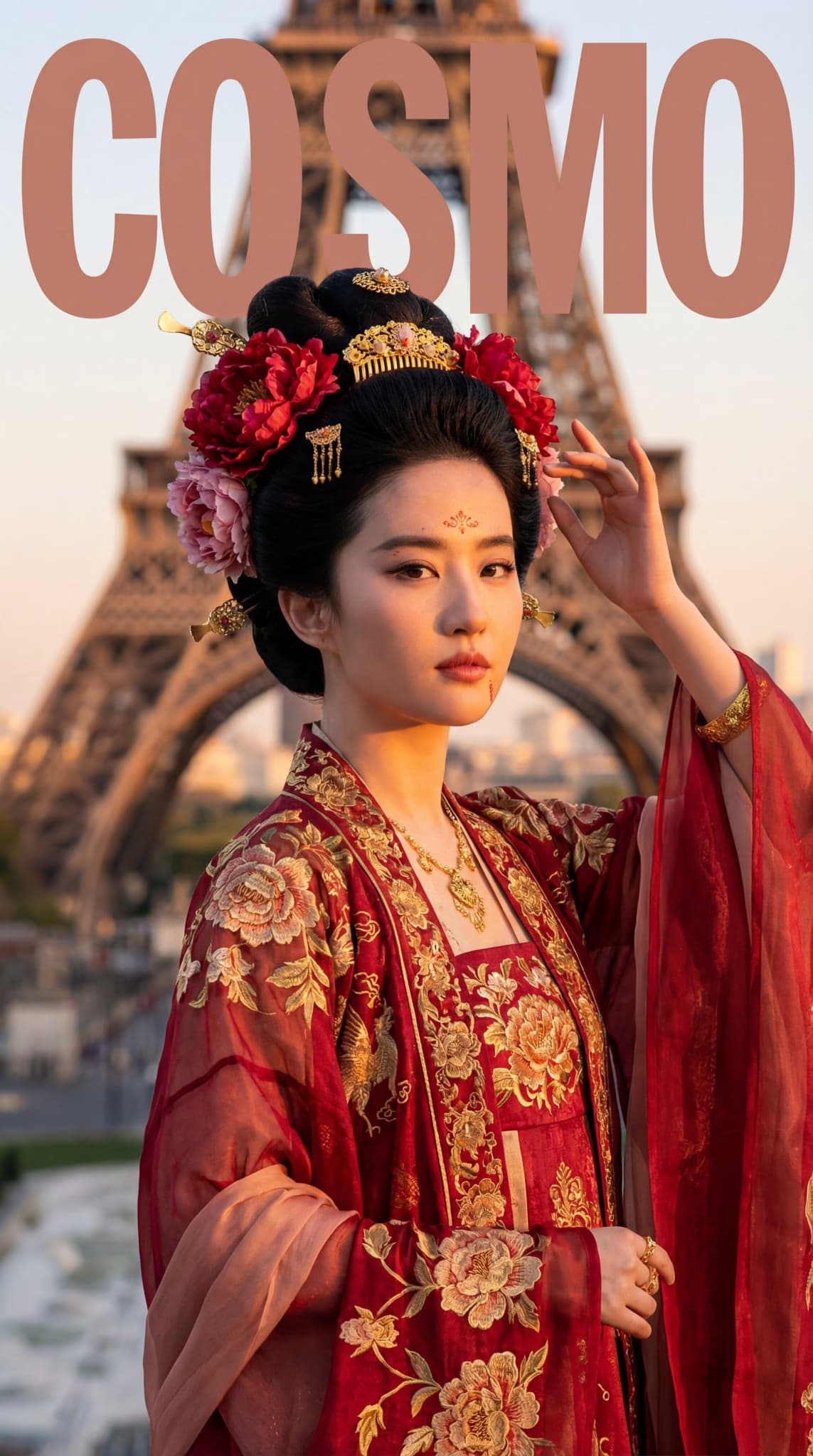 Tang Dynasty Empress at Eiffel Tower
