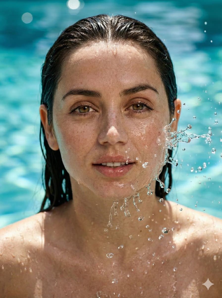 悉尼·斯威尼水花肖像