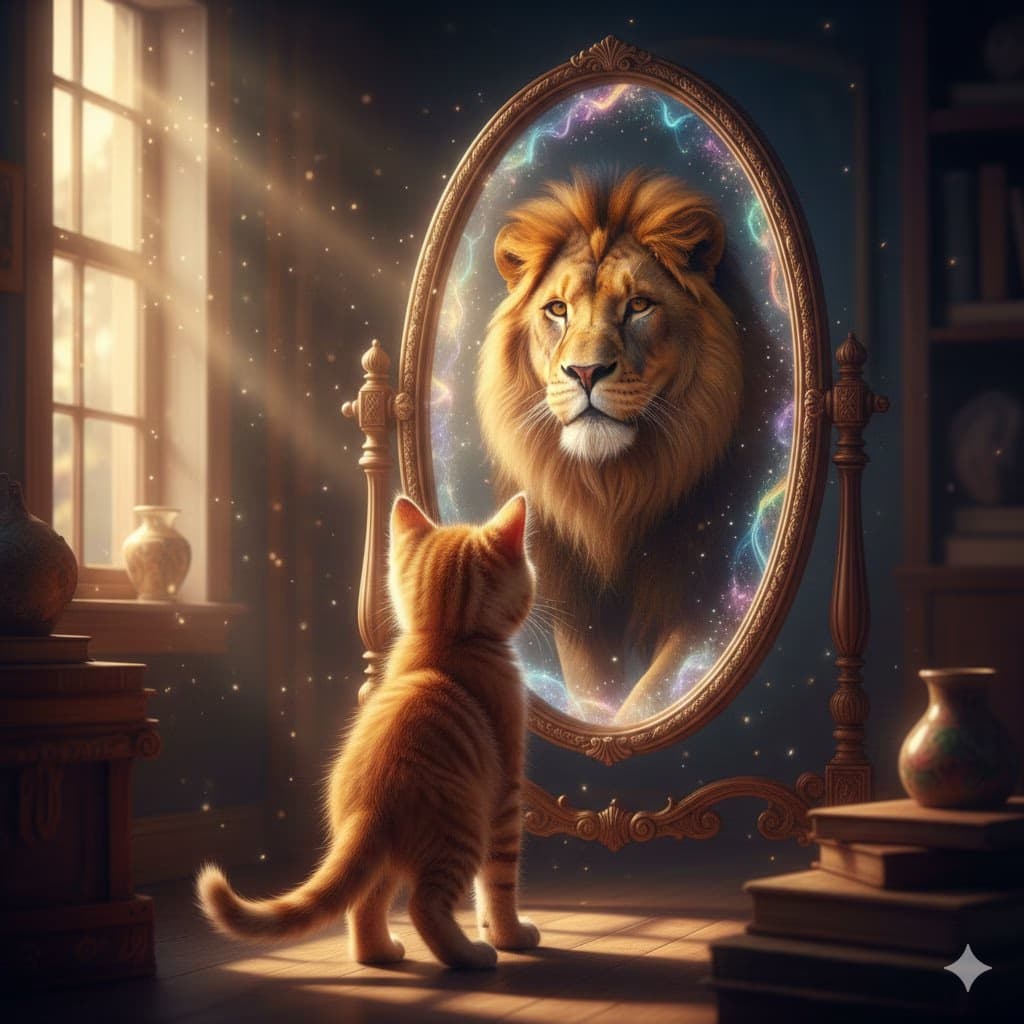 Reality and Inner Spirit Converge in a Magic Mirror