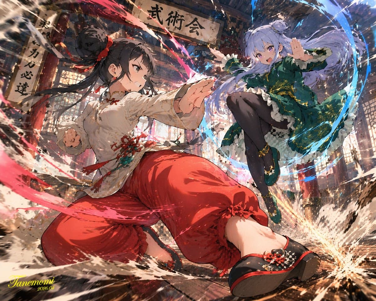 动画风格武馆对决